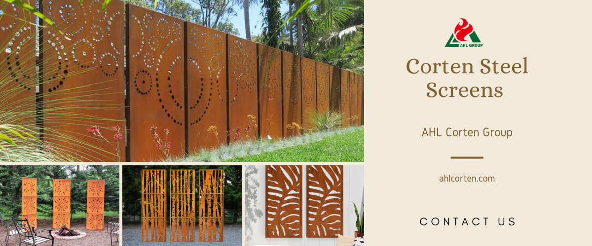 corten steel screen